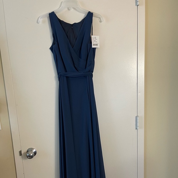 Amsale Trudy Bridesmaid dress blue - Picture 2 of 10